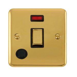 Click Scolmore - Click Deco Plus 20A Ingot Dp Switch With Neon (DPBR523BK)