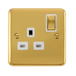 Click Scolmore - Click Deco Plus 13A Ingot 1 Gang Dp Switched Socket (DPBR535WH)