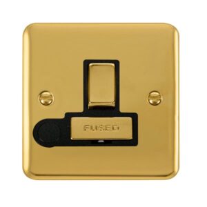 Click Scolmore - Click Deco Plus 13A Ingot Dp Switched Fused Connection Unit (DPBR551BK)