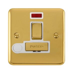 Click Scolmore - Click Deco Plus 13A Ingot Dp Switched Fused Connection Unit With Neon (DPBR552WH)
