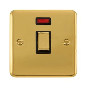 Click Scolmore - Click Deco Plus 20A Ingot Dp Switch With Neon (DPBR723BK)