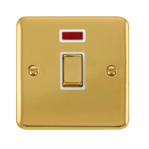 Click Scolmore - Click Deco Plus 20A Ingot Dp Switch With Neon (DPBR723WH)