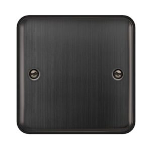 Click Scolmore - Click Deco Plus 1 Gang Blank Plate Matt Bronze (DPBZ060)