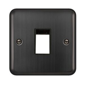 Click Deco Plus 1 Gang GridPro Front Plate Matt Bronze