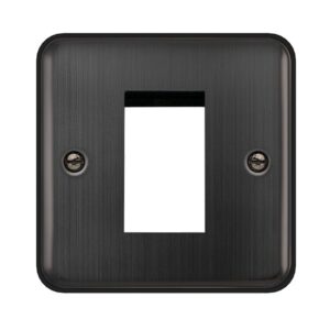 Click Scolmore - Click Deco Plus 1 Gang New Media 1 Aperture Plate Matt Bronze (DPBZ310)