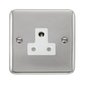 Click Scolmore - Click Deco Plus 5A Round Pin Socket (DPCH038WH)