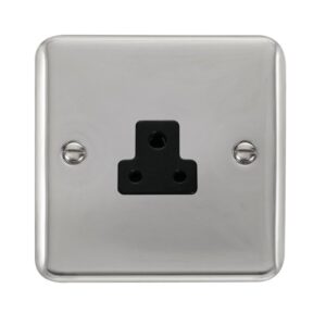 Click Scolmore - Click Deco Plus 2A Round Pin Socket (DPCH039BK)