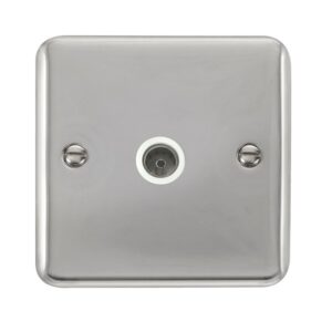 Click Scolmore - Click Deco Plus Single Coaxial Outlet (DPCH065WH)