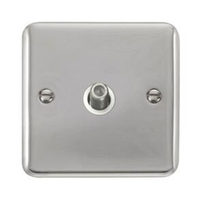 Click Scolmore - Click Deco Plus Non-Isolated Single Satellite Outlet (DPCH156WH)