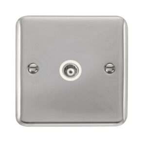 Click Scolmore - Click Deco Plus Single Isolated Coaxial Outlet (DPCH158WH)