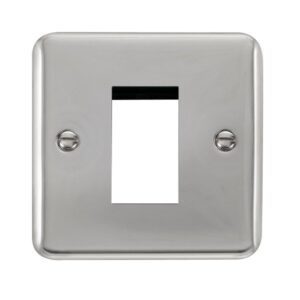 Click Scolmore - Click Deco Plus 1 Gang New Media Unfurnished Plate 1 Aperture (DPCH310)