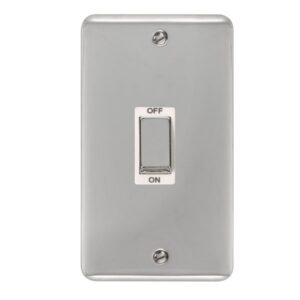 Click Scolmore - Click Deco Plus 45A Ingot 2 Gang Dp Switch (DPCH502WH)