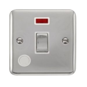 Click Scolmore - Click Deco Plus 20A Ingot Dp Switch With Neon (DPCH523WH)