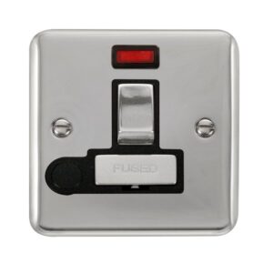 Click Scolmore - Click Deco Plus 13A Ingot Dp Switched Fused Connection Unit With Neon (DPCH552BK)