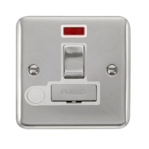 Click Scolmore - Click Deco Plus 13A Ingot Dp Switched Fused Connection Unit With Neon (DPCH552WH)