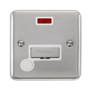 Click Scolmore - Click Deco Plus 13A Ingot Fused Connection Unit With Neon (DPCH553WH)