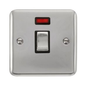 Click Scolmore - Click Deco Plus 20A Ingot Dp Switch With Neon (DPCH723BK)