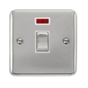 Click Scolmore - Click Deco Plus 20A Ingot Dp Switch With Neon (DPCH723WH)