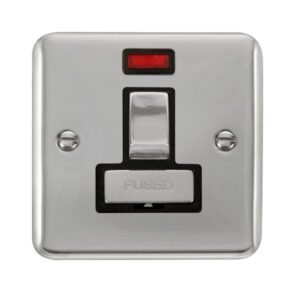 Click Scolmore - Click Deco Plus 13A Ingot Dp Switched Fused Connection Unit With Neon (DPCH752BK)