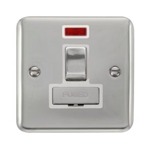 Click Scolmore - Click Deco Plus 13A Ingot Dp Switched Fused Connection Unit With Neon (DPCH752WH)