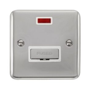 Click Scolmore - Click Deco Plus 13A Ingot Fused Connection Unit With Neon (DPCH753WH)