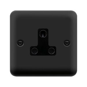 Click Scolmore - Click Deco Plus 5A Round Pin Skt Mb (DPMB038BK)