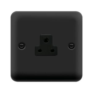 Click Scolmore - Click Deco Plus 2A Round Pin Skt Mb (DPMB039BK)