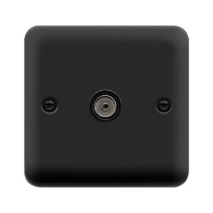 Click Scolmore - Click Deco Plus Niso Coax Skt Single Mb (DPMB065BK)