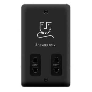 Click Scolmore - Click Deco Plus Shaver Socket Mb (DPMB100BK)