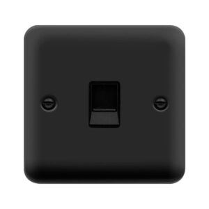 Click Scolmore - Click Deco Plus Single Rj11 Tp Skt Mb (DPMB115BK)