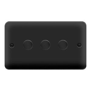 Click Scolmore - Click Deco Plus 3Gang 2Way 0-100W Led Dimmer Switch Mb (DPMB163)