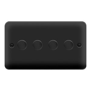 Click Scolmore - Click Deco Plus 4Gang 2Way 0-100W Led Dimmer Switch Mb (DPMB164)