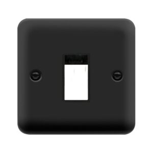 Click Scolmore - Click Deco Plus 1G Mg 1 Ap Plate Mb (DPMB401BK)