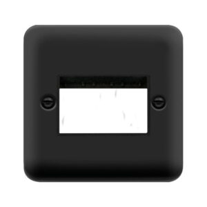Click Scolmore - Click Deco Plus 1G Mg 3 Ap Plate Mb (DPMB403BK)