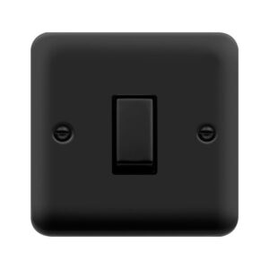 Click Scolmore - Click Deco Plus 10A 1G 2Way Switch Mb (DPMB411BK)
