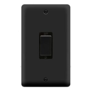 Click Scolmore - Click Deco Plus 2G 45A Ingot Switch Mb (DPMB502BK)