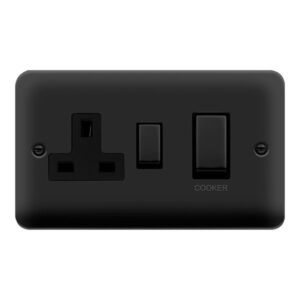 Click Scolmore - Click Deco Plus 45A Ingot Skt Mb (DPMB504BK)