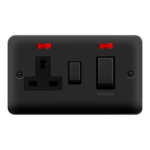 Click Scolmore - Click Deco Plus 45A Ingot Skt N Mb (DPMB505BK)