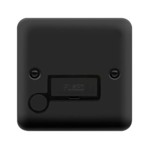 Click Scolmore - Click Deco Plus 13A Fcu & Fo Mb (DPMB550BK)
