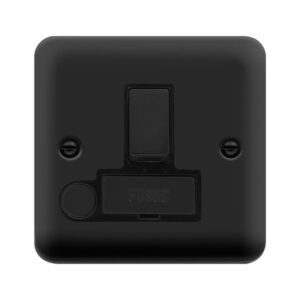 Click Scolmore - Click Deco Plus 13A Fcu Switch & Fo Mb (DPMB551BK)