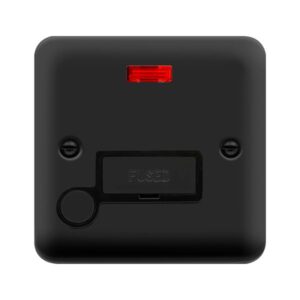 Click Scolmore - Click Deco Plus 13A Fcu Fo & N Mb (DPMB553BK)