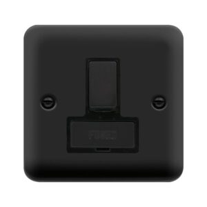 Click Scolmore - Click Deco Plus 13A Fcu Switch Mb (DPMB751BK)