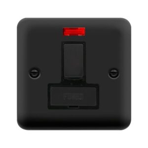 Click Scolmore - Click Deco Plus 13A Fcu Switch & N Mb (DPMB752BK)