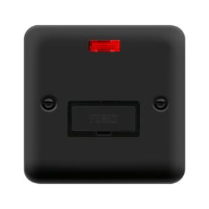 Click Scolmore - Click Deco Plus 13A Fcu & N Mb (DPMB753BK)