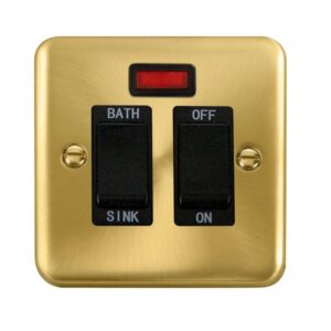 Click Scolmore - Click Deco Plus 20A Dp Sink/Bath Switch With Neon (DPSB024BK)