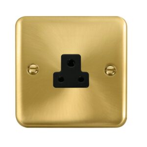 Click Scolmore - Click Deco Plus 2A Round Pin Socket (DPSB039BK)