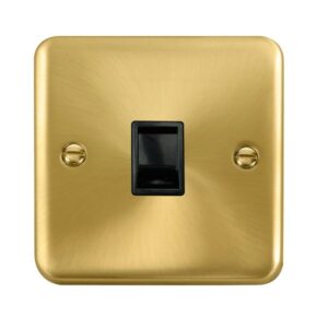 Click Scolmore - Click Deco Plus Single Rj11 (Irish/Us) Outlet (DPSB115BK)