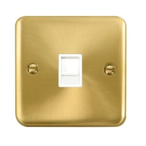 Click Scolmore - Click Deco Plus Single Rj11 (Irish/Us) Outlet (DPSB115WH)