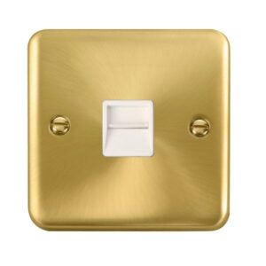 Click Scolmore - Click Deco Plus Single Telephone Outlet Master (DPSB120WH)