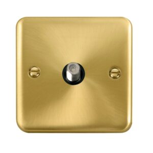Click Scolmore - Click Deco Plus Non-Isolated Single Satellite Outlet (DPSB156BK)